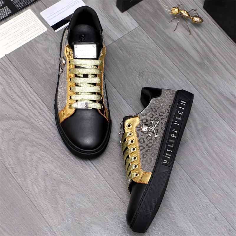 PP Men New Men's Skull Diamond Sneakers#9