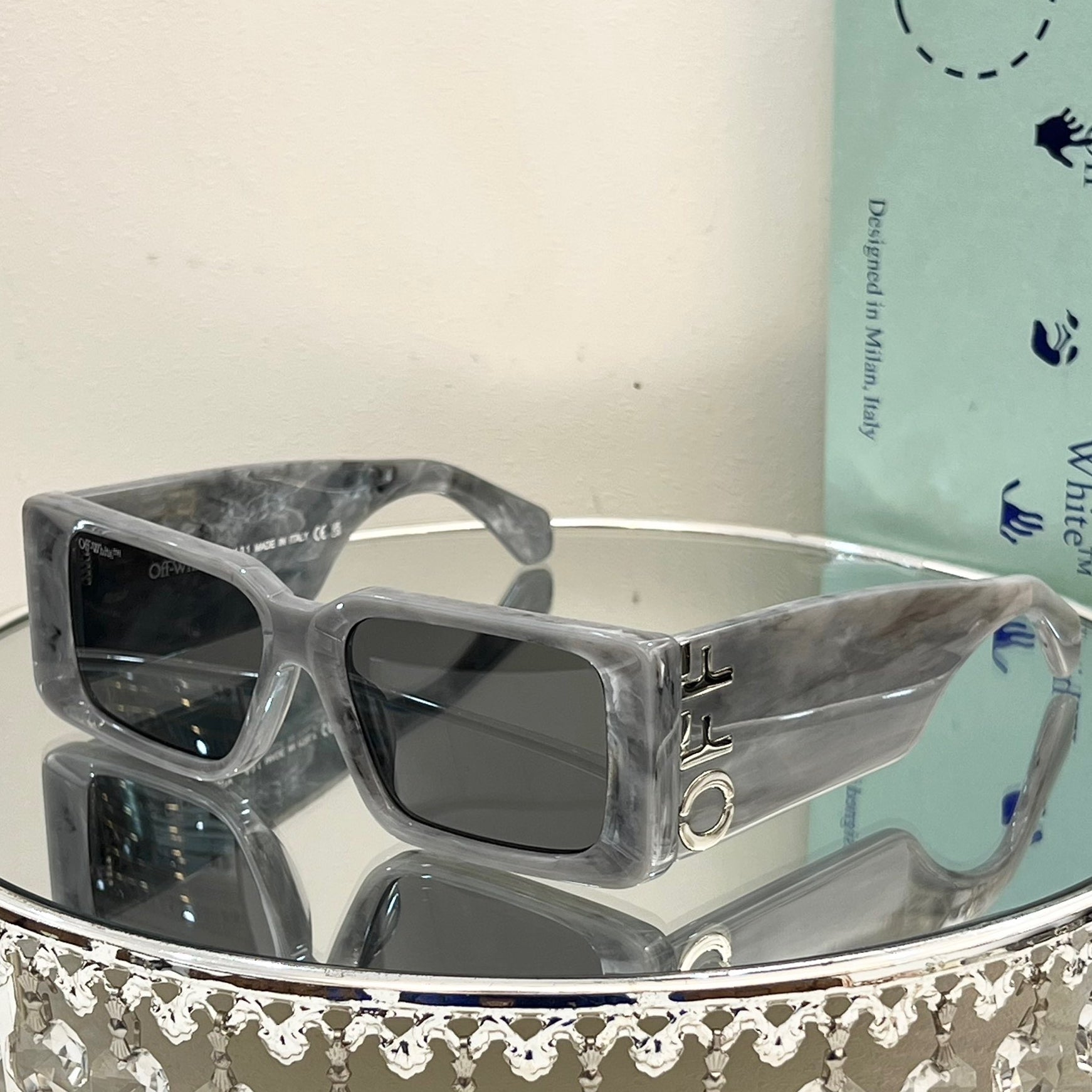 OFF-Whlte Arrow logo sunglasses#097