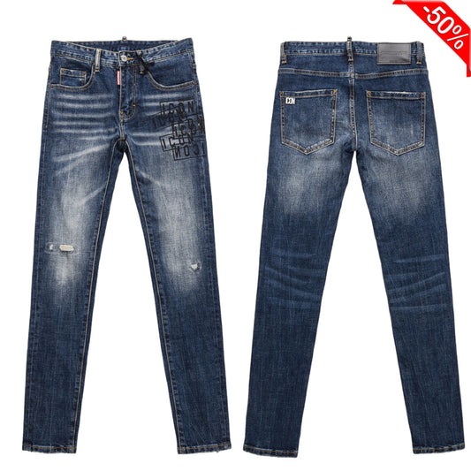 SOLA-DSQ2 New Man Letter Jeans