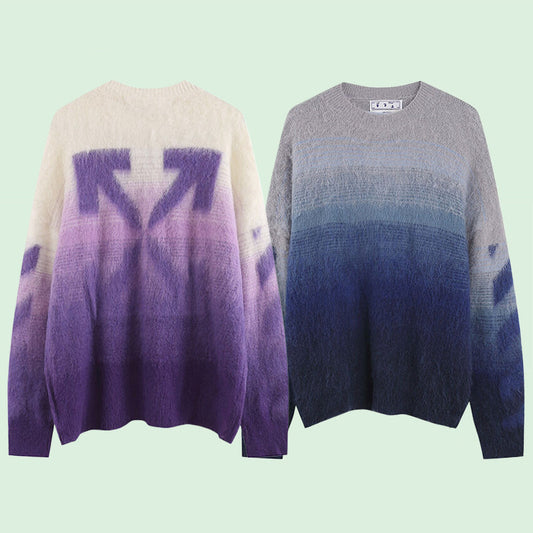 OFF-Whlte Intarsia Knit Sweater#3