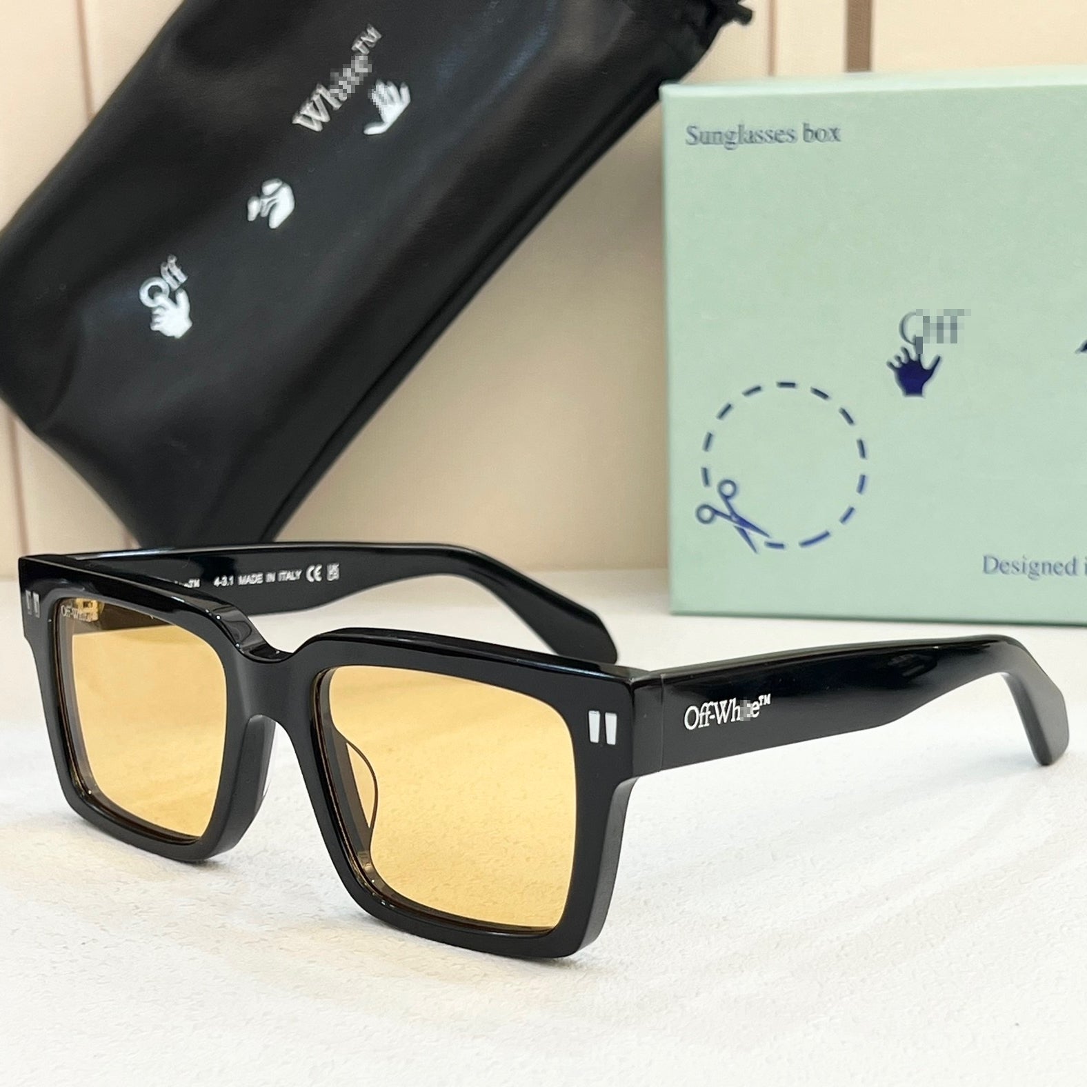 OFF-Whlte Arrow logo sunglasses#054