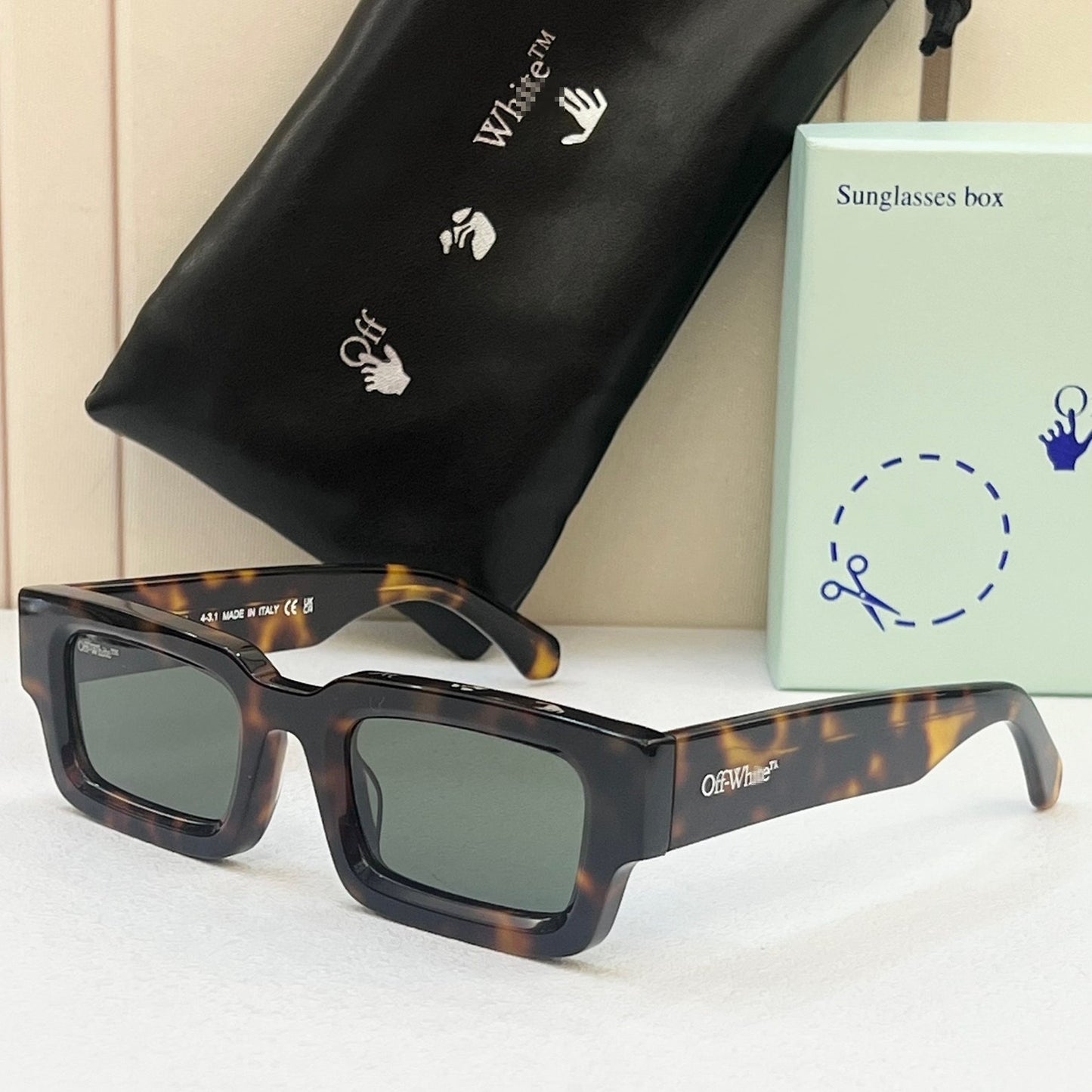 OFF-Whlte Arrow logo sunglasses#089