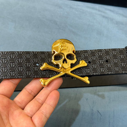 PP Leather Skull Belt#5