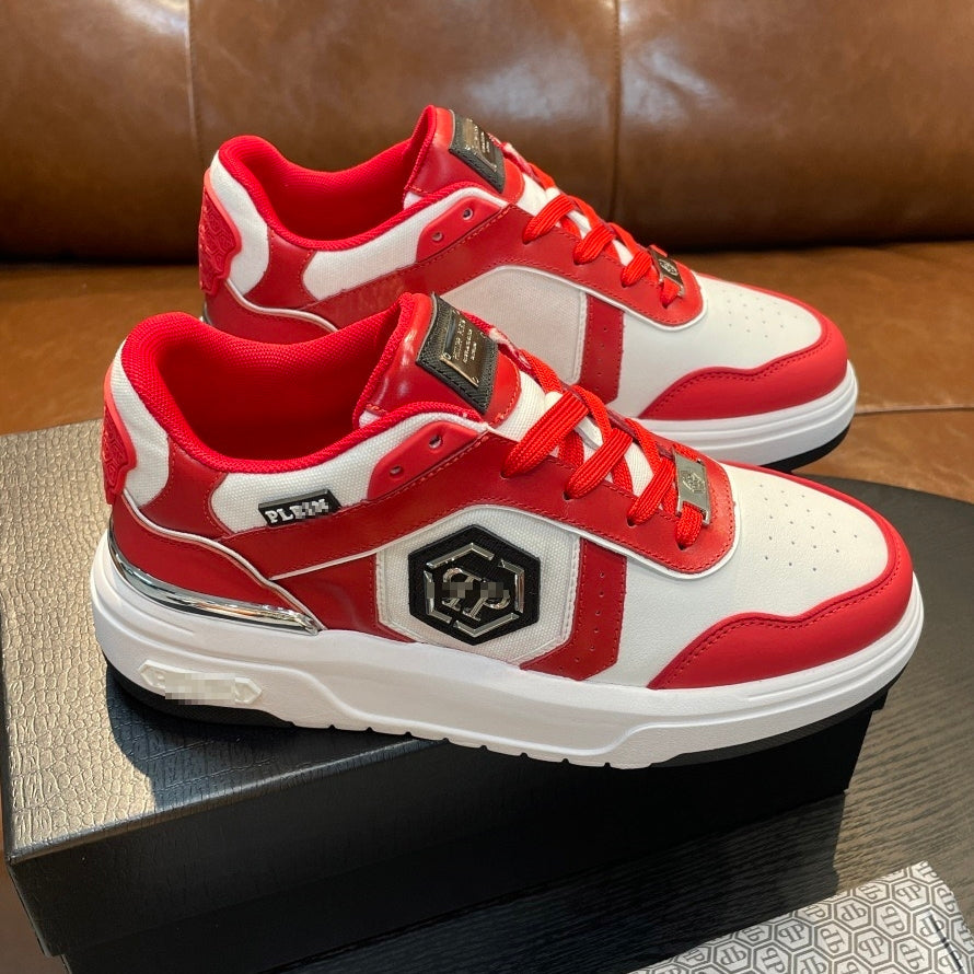 SOLA letter leather Sneakers