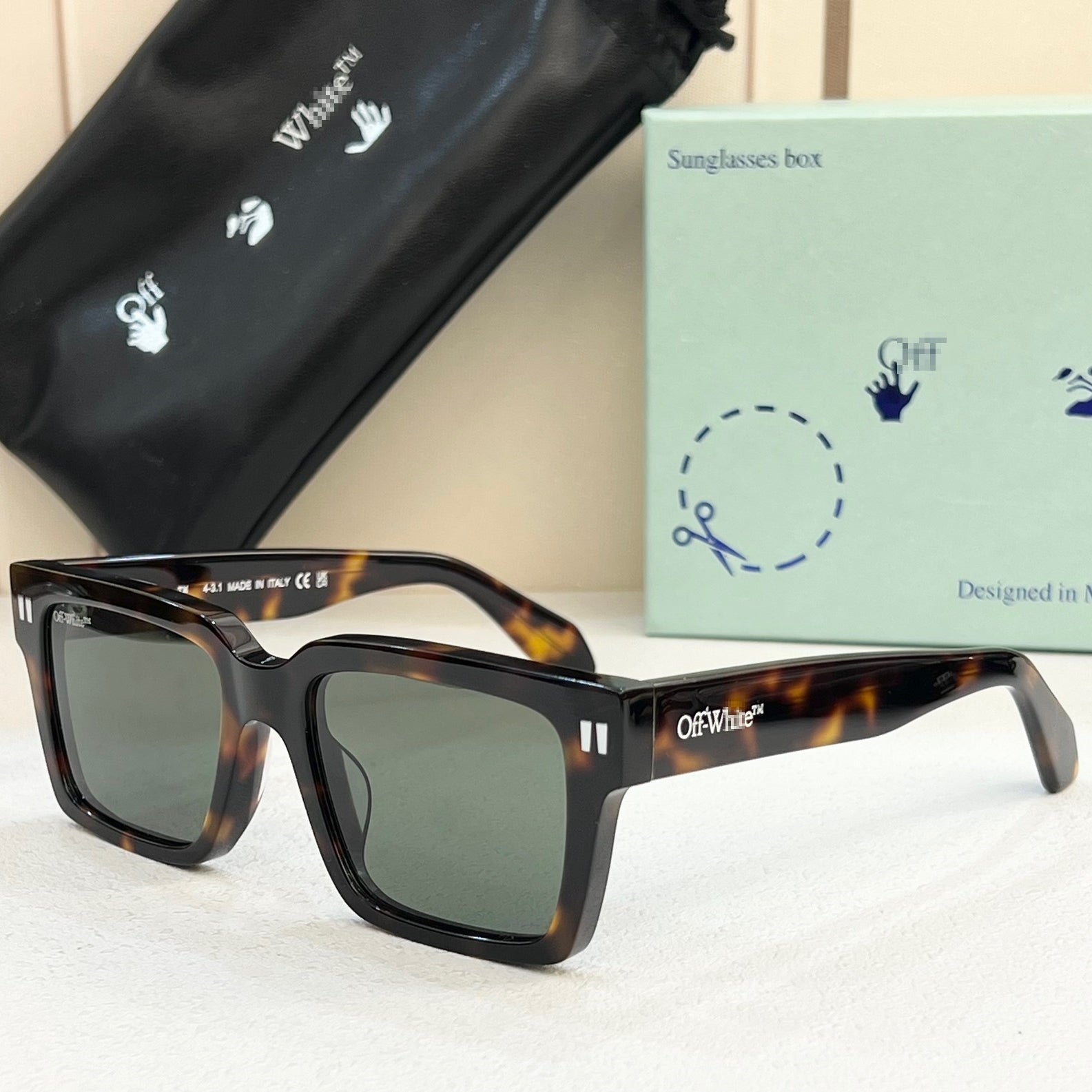 OFF-Whlte Arrow logo sunglasses#054