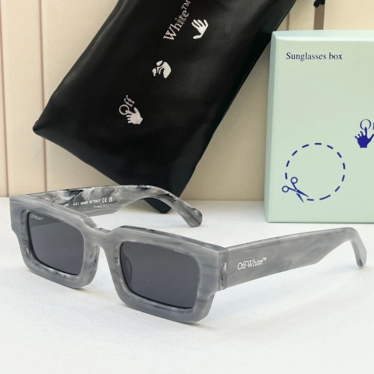 OFF-Whlte Arrow logo sunglasses#089