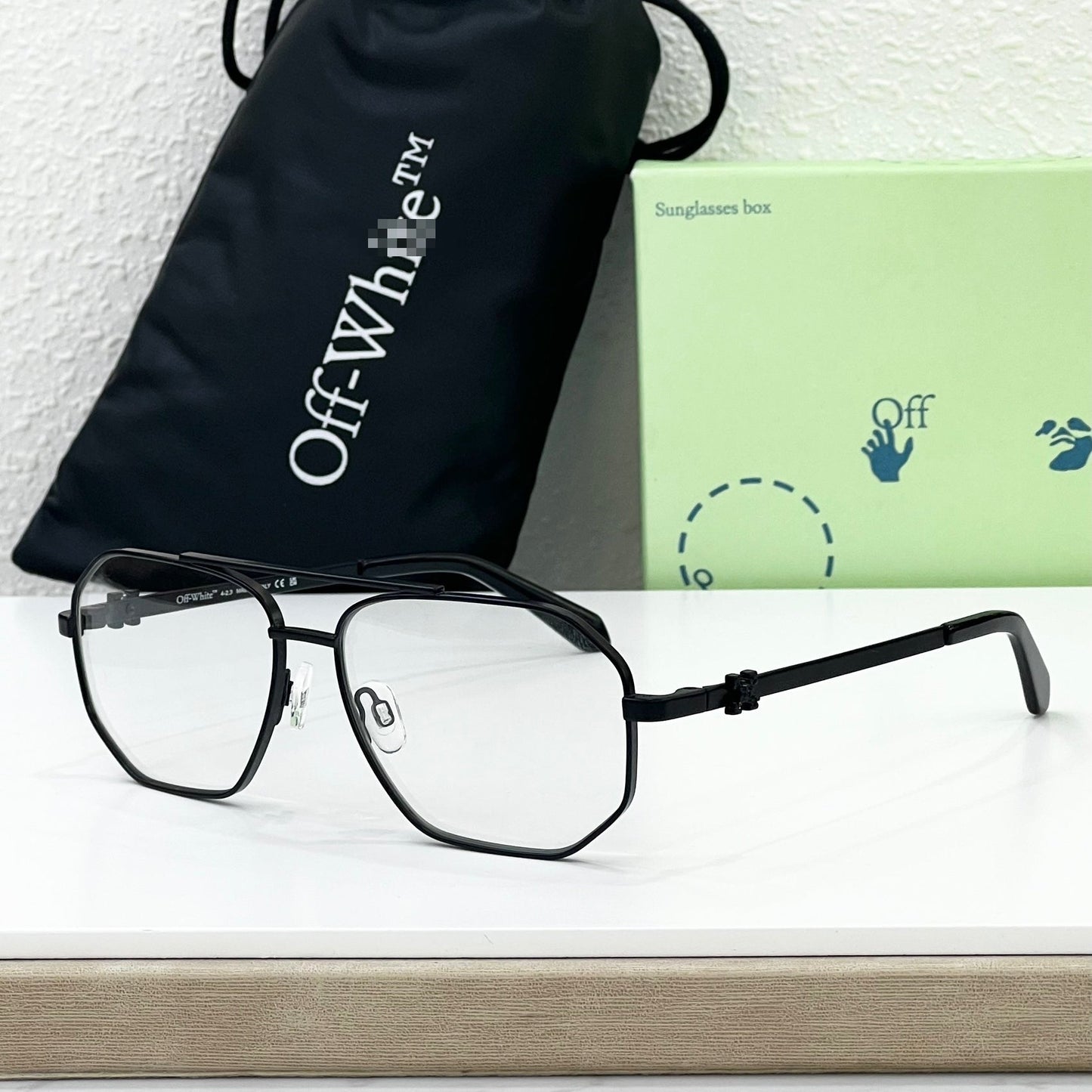 OFF-Whlte Arrow logo sunglasses#044