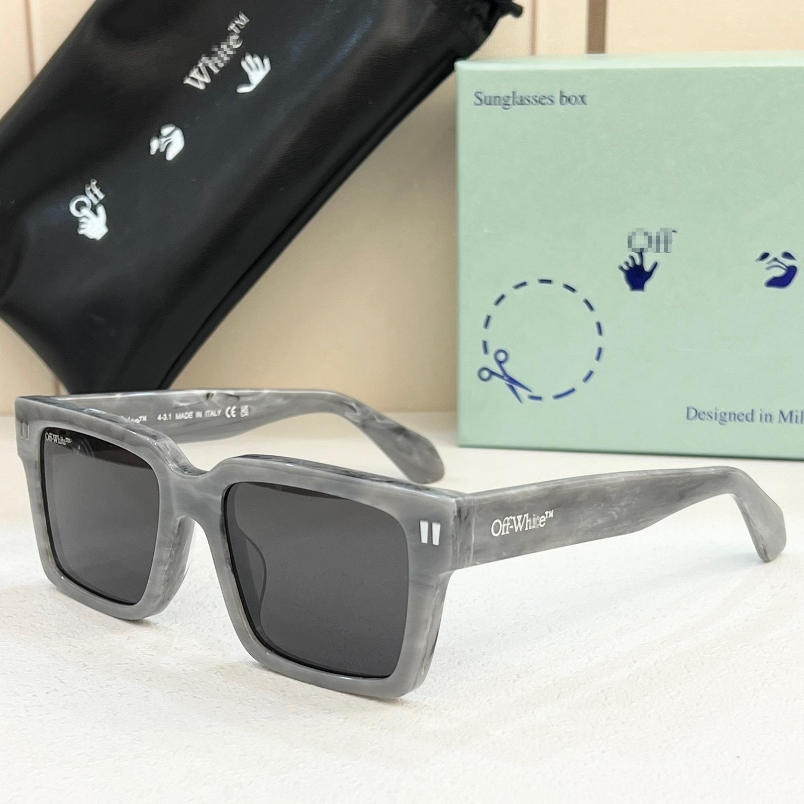 OFF-Whlte Arrow logo sunglasses#054