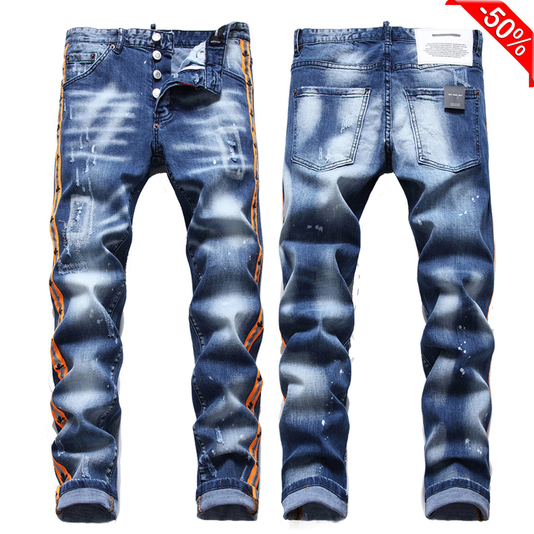 SOLA-DSQ2 2024ss Letters Printing Jeans
