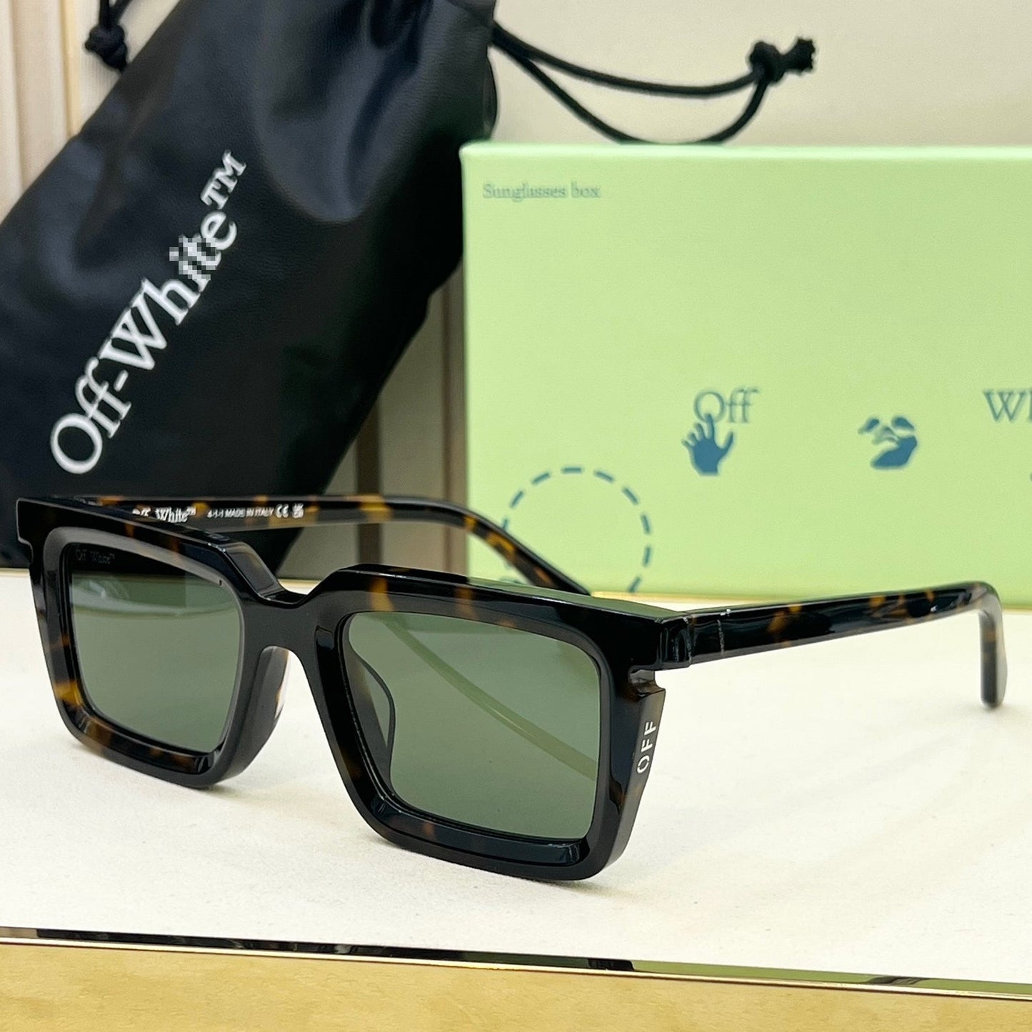 OFF-Whlte Arrow logo sunglasses#113