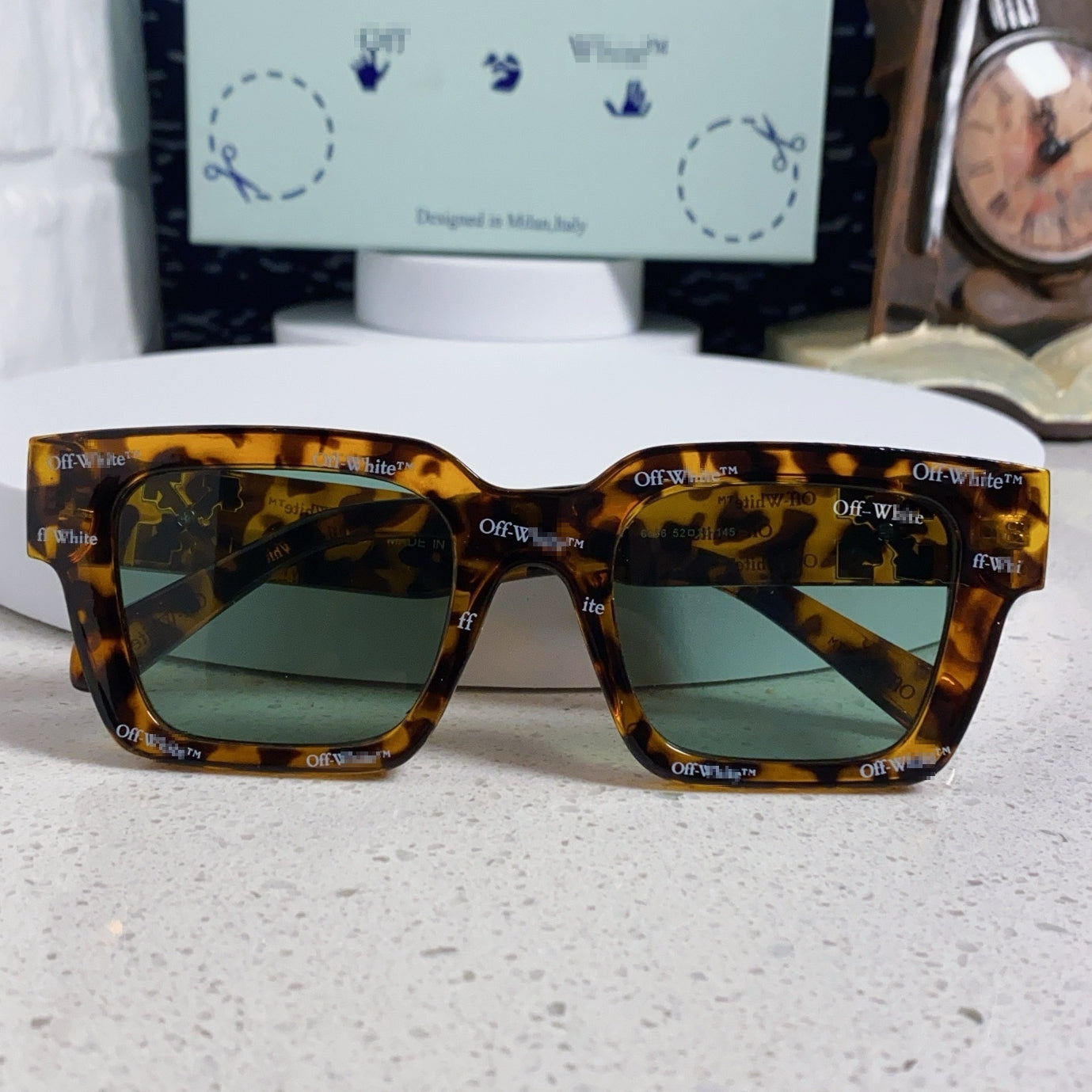 OFF-Whlte Arrow logo sunglasses#003