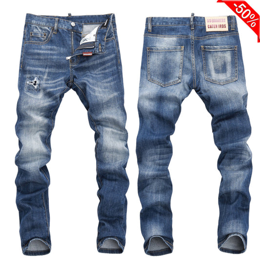 SOLA-DSQ2 New Man Casual Trousers Hole Jeans