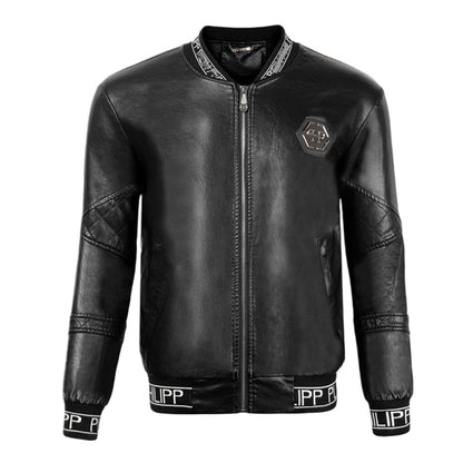 PP Letter Leather Jacket#6