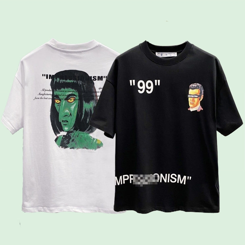 OFF-Whlte Arrow Logo Cotton T-shirt#24