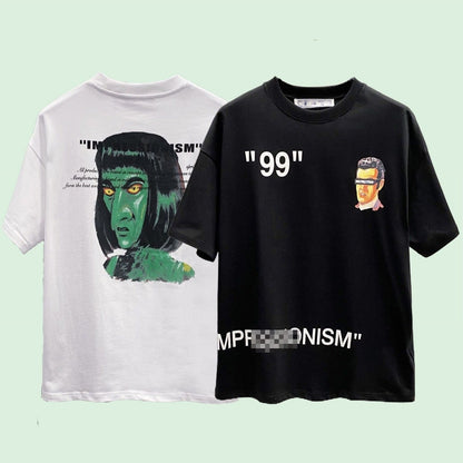 OFF-Whlte Arrow Logo Cotton T-shirt#24