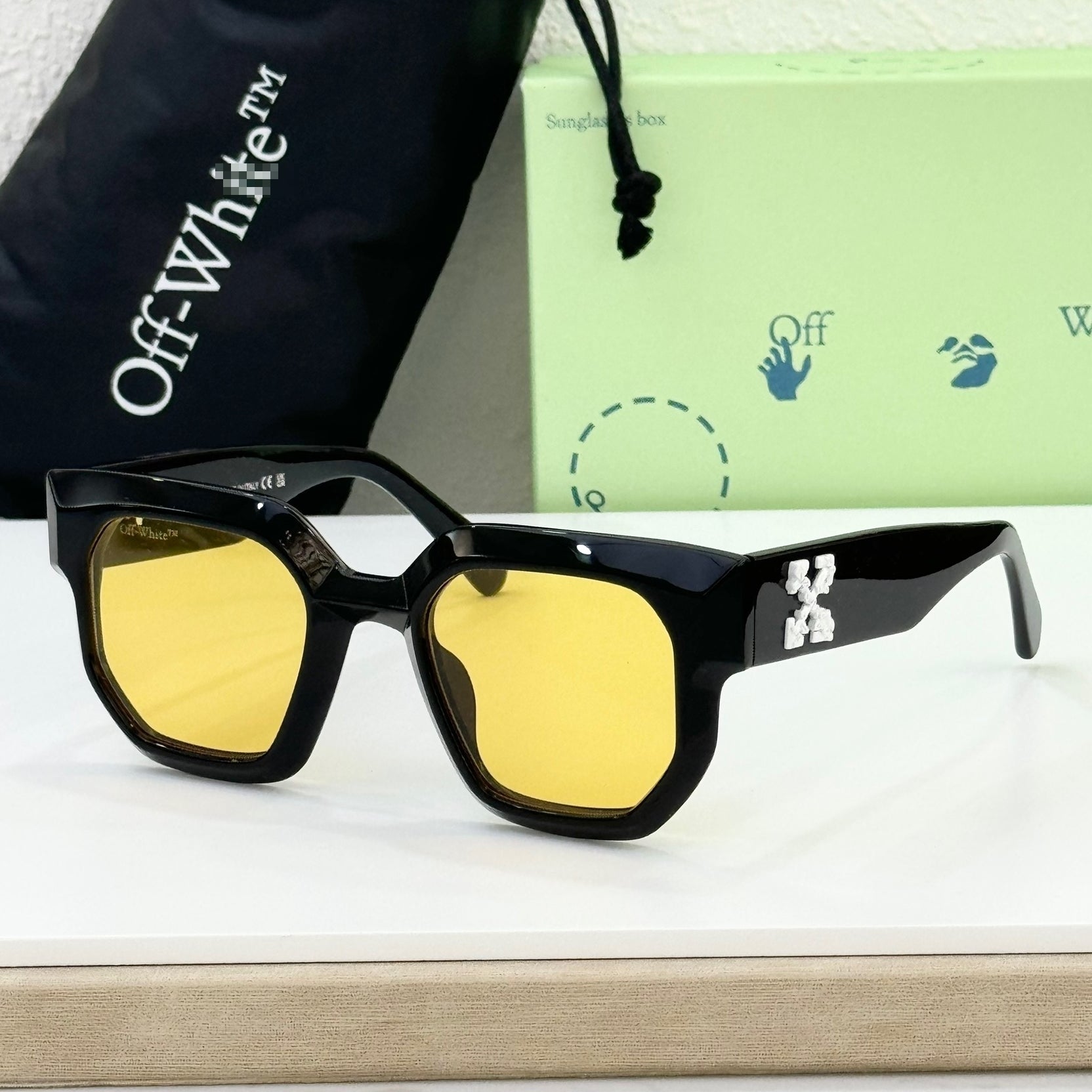 OFF-Whlte Arrow logo sunglasses#014