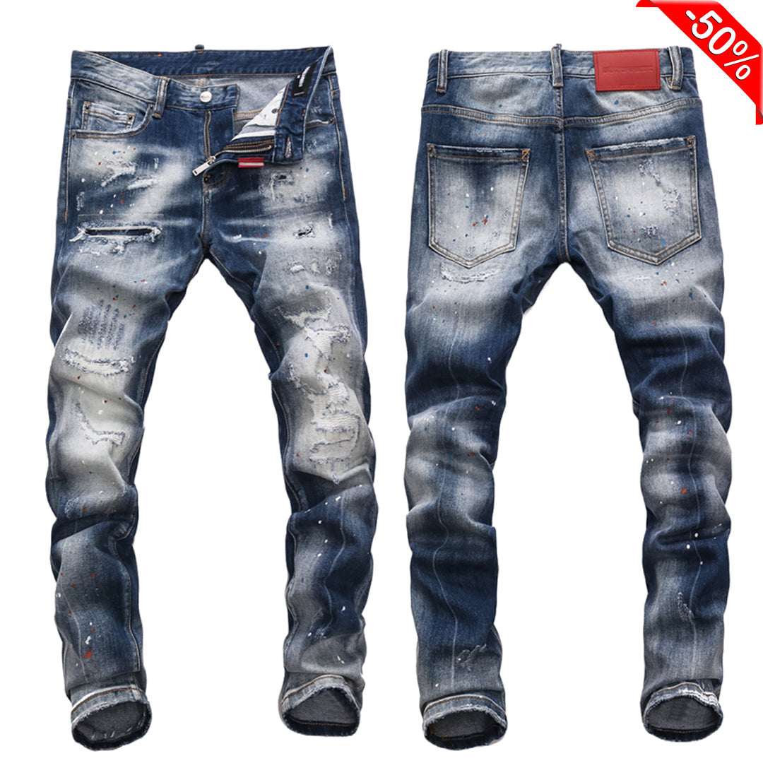 SOLA-DSQ2 2024ss Hole Man Jeans