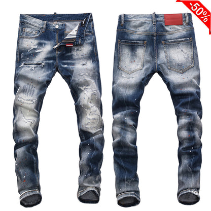 SOLA-DSQ2 2024ss Hole Man Jeans
