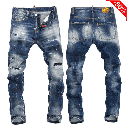 SOLA-DSQ2 New Ink Splash Jeans