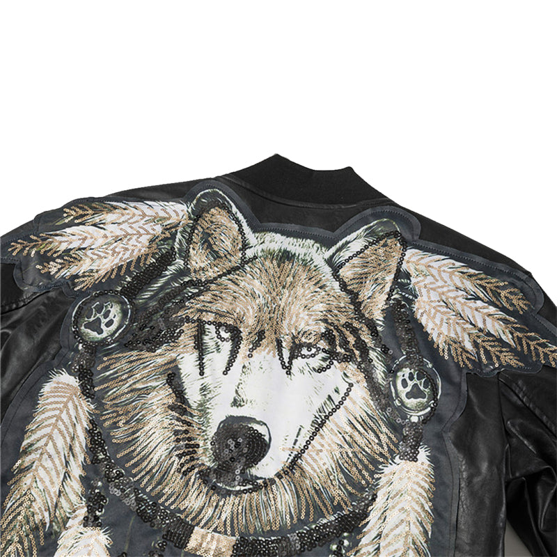 PP Wolf Totem Motorcycle Leather Jacket#22