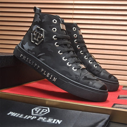 PP New Men's high-top leather Sneakers