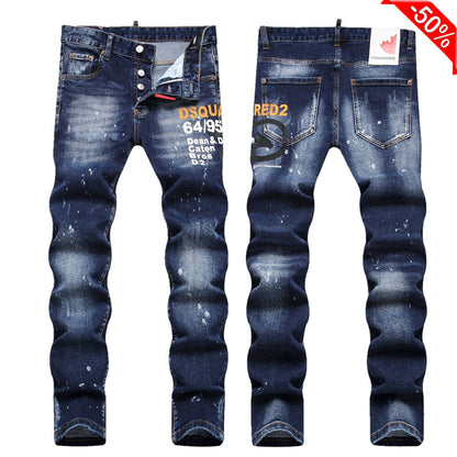 SOLA-DSQ2 New Man Letter Jeans