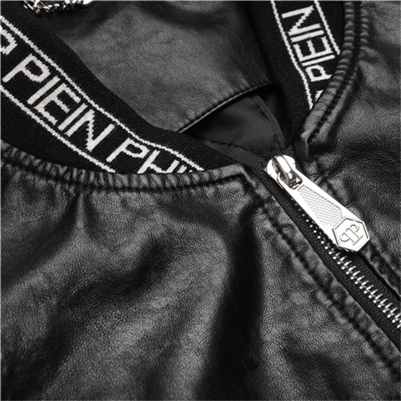 PP Letter Leather Jacket#6