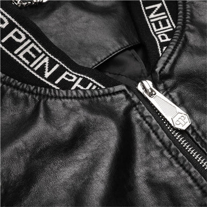 PP Letter Leather Jacket#6