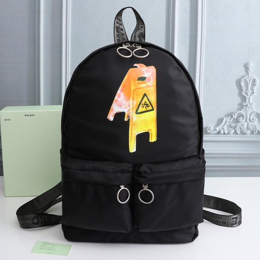 OW Arrow Graffiti Canvas Backpack#5