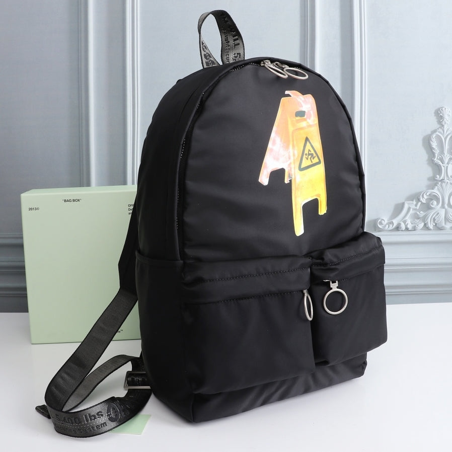 OW Arrow Graffiti Canvas Backpack#5