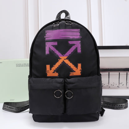 OW Arrow Graffiti Canvas Backpack#3