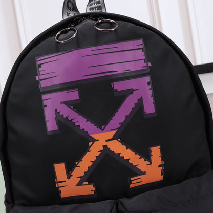 OW Arrow Graffiti Canvas Backpack#3