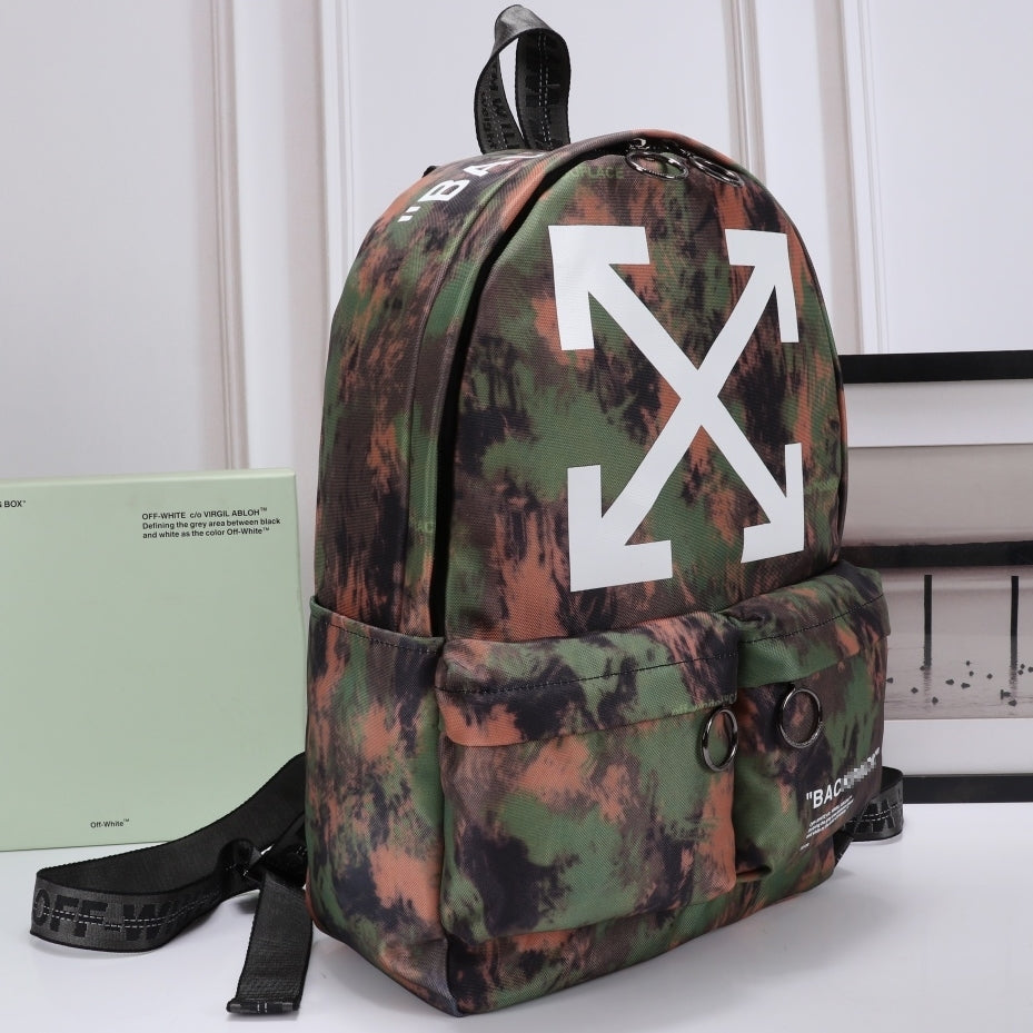 OW Arrow Graffiti Canvas Backpack#3