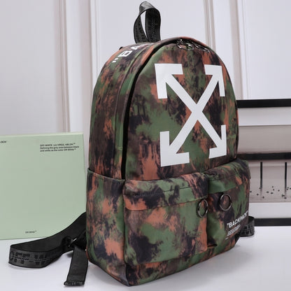 OW Arrow Graffiti Canvas Backpack#3