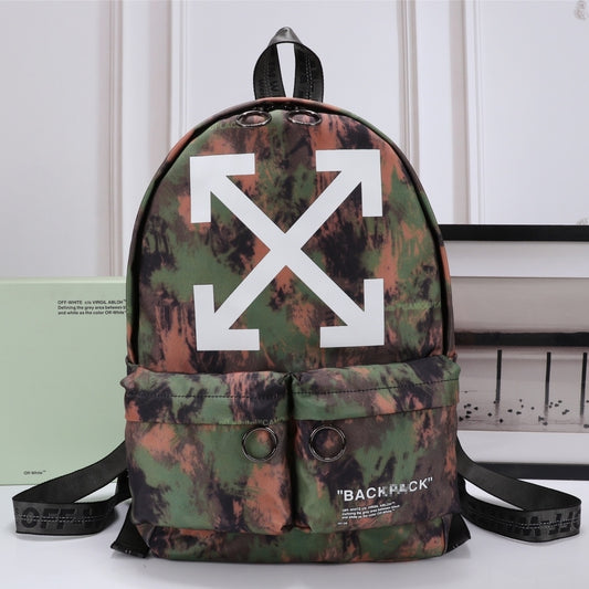 OW Arrow Graffiti Canvas Backpack#3