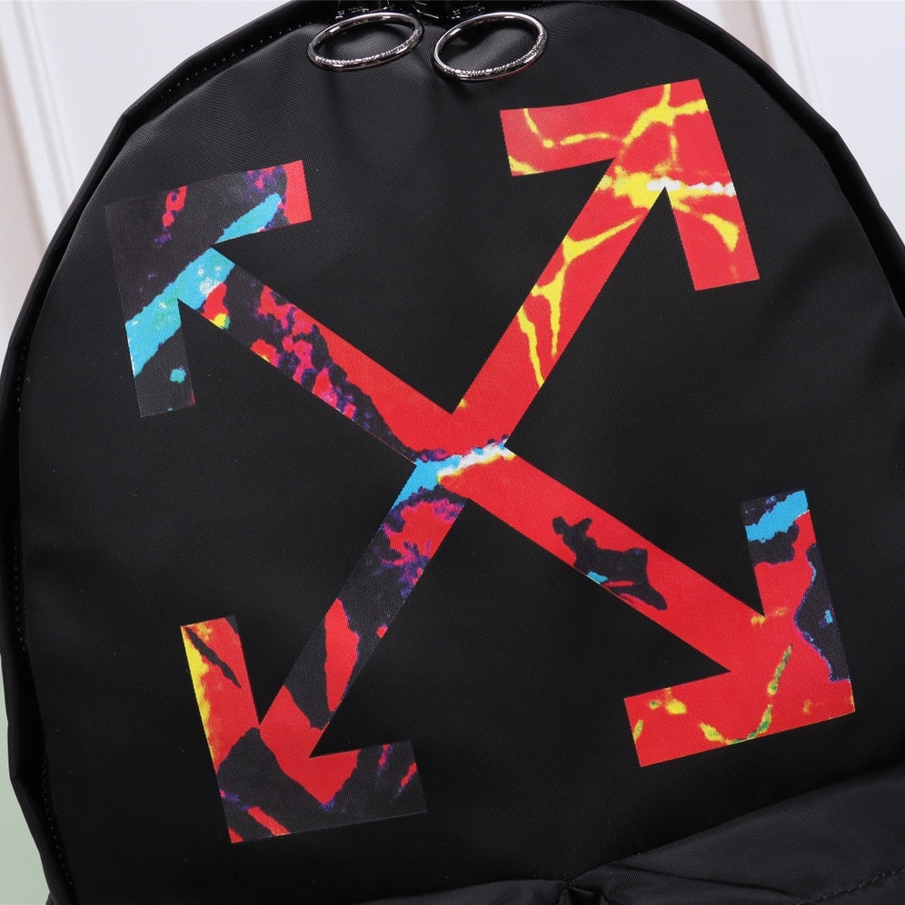 OW Arrow Graffiti Canvas Backpack#3