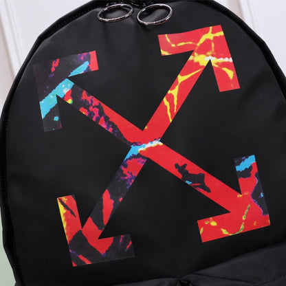 OW Arrow Graffiti Canvas Backpack#3