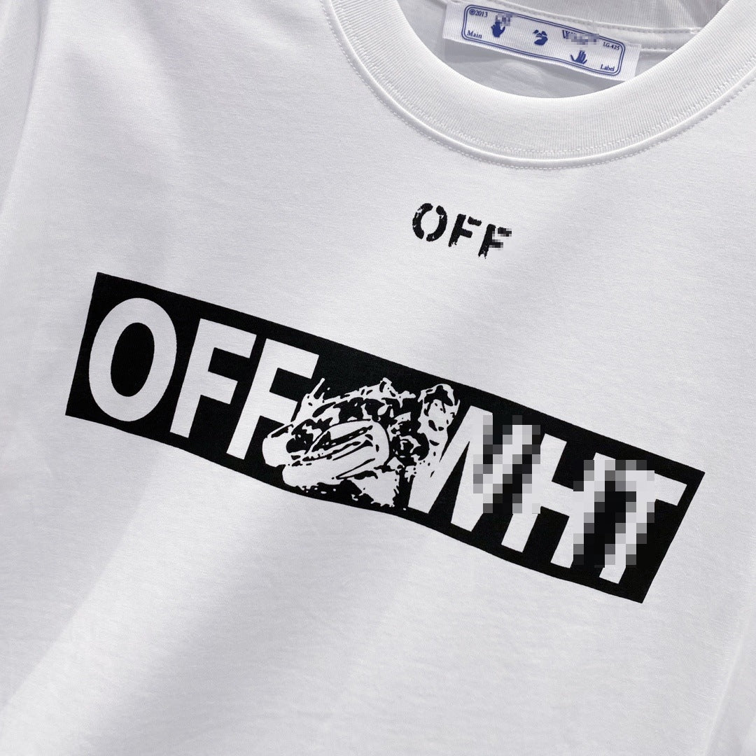 OFF-Whlte Arrow Logo Cotton T-shirt#34