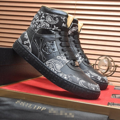 sola New Men's high-top leather Sneakers