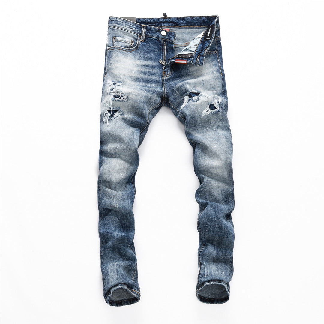 SOLA-DSQ2 Ink splash 2024ss Jeans
