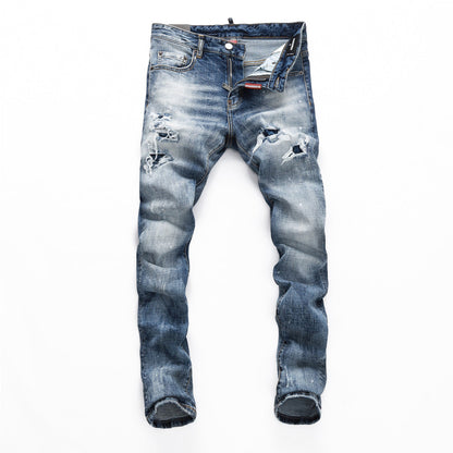 SOLA-DSQ2 Ink splash 2024ss Jeans
