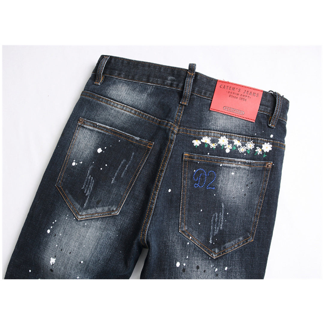 SOLA-DSQ2 embroidery Jeans
