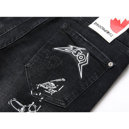 SOLA-DSQ2 hot diamond embroidery Jeans