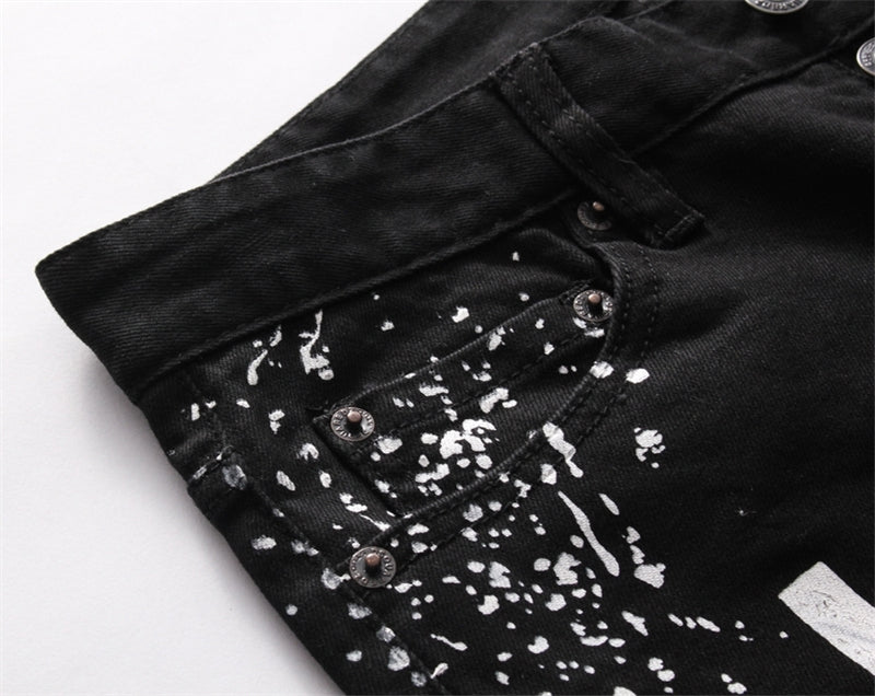 SOLA-DSQ2 2024ss Letter Hole Jeans