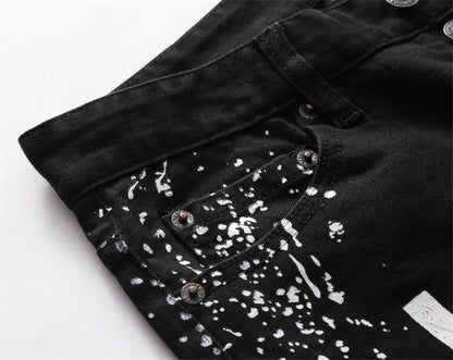 SOLA-DSQ2 2024ss Letter Hole Jeans