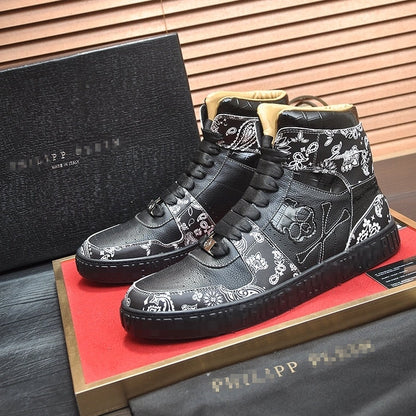 sola New Men's high-top leather Sneakers