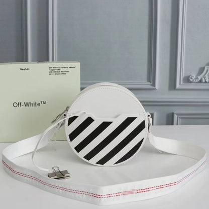 OW Women's Striped Round Shoulder Bag