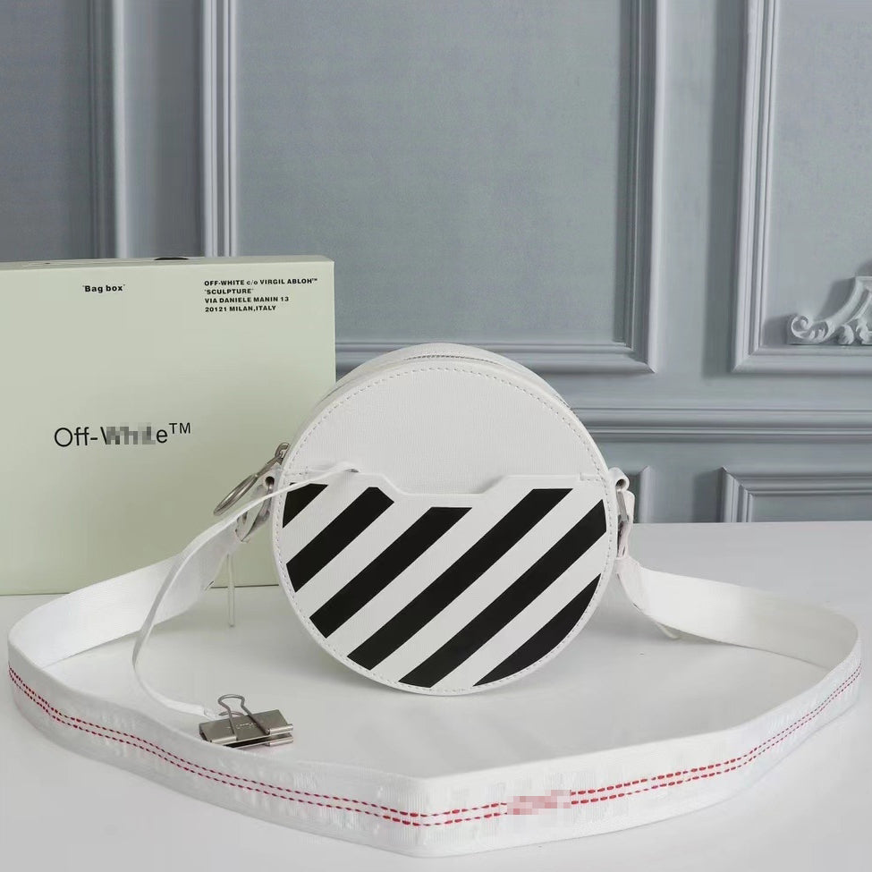 OW Women's Striped Round Shoulder Bag