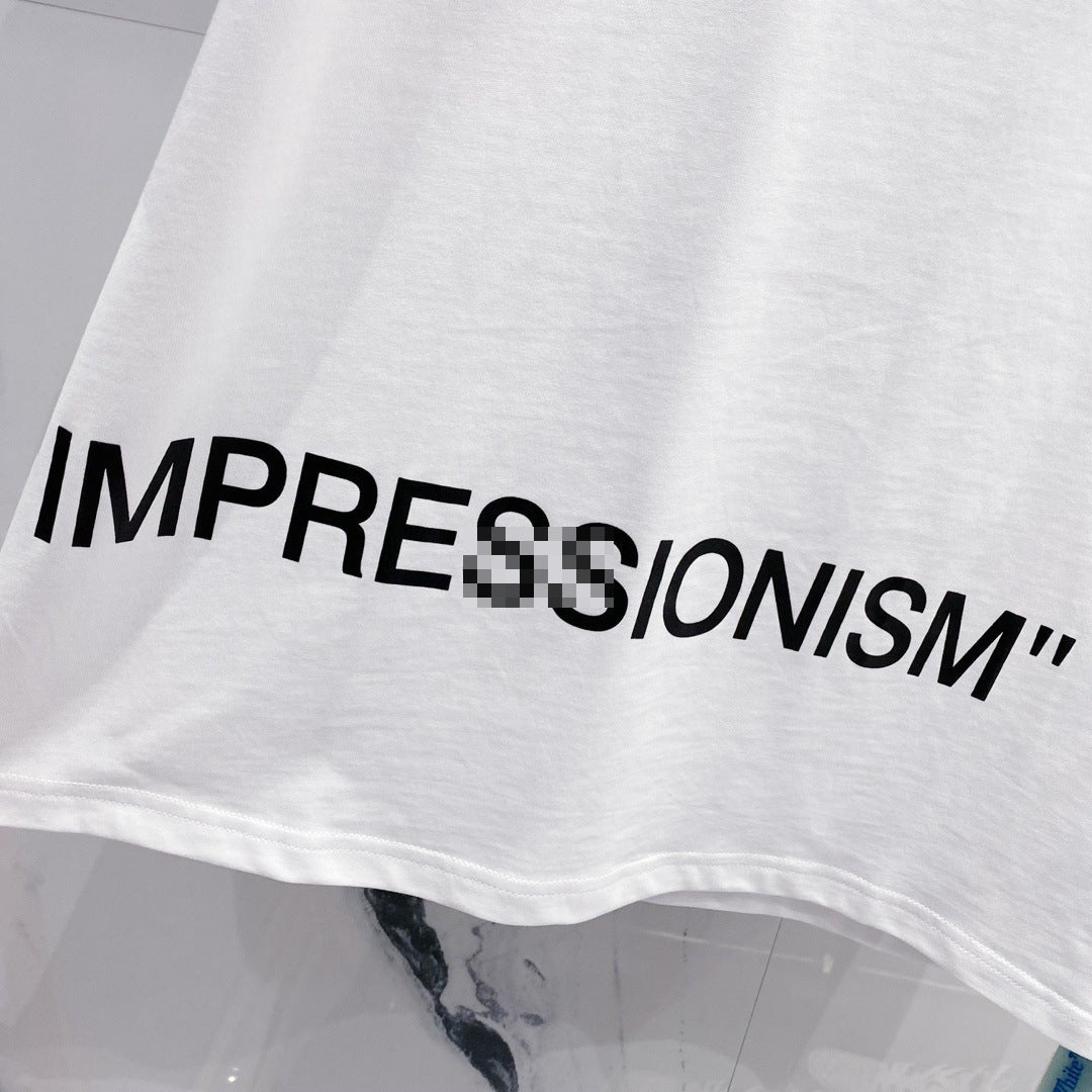 OFF-Whlte Arrow Logo Cotton T-shirt#24