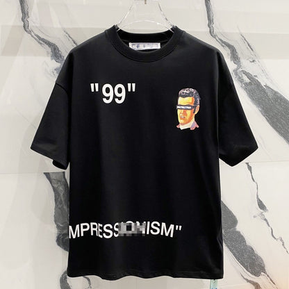 OFF-Whlte Arrow Logo Cotton T-shirt#24